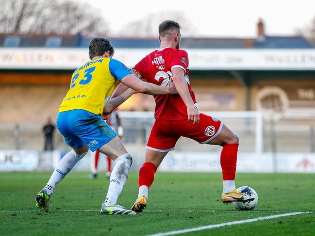 Action from Eastbourne Borough's 2-2 draw at Torquay United in National League South