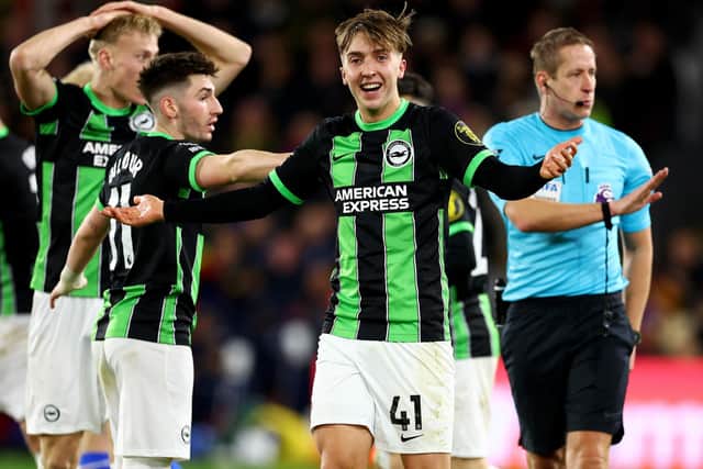 Brighton’s homegrown star Jack Hinshelwood is set for an extended period out of action after suffering a fractured foot, it has been reported. (Photo by Clive Rose/Getty Images)