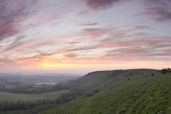 Sunrise over the South Downs