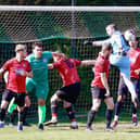 Action between Rye Town and Bexhill Town | Picture: Joe Knight