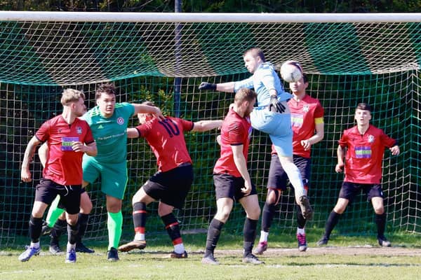 Action between Rye Town and Bexhill Town | Picture: Joe Knight
