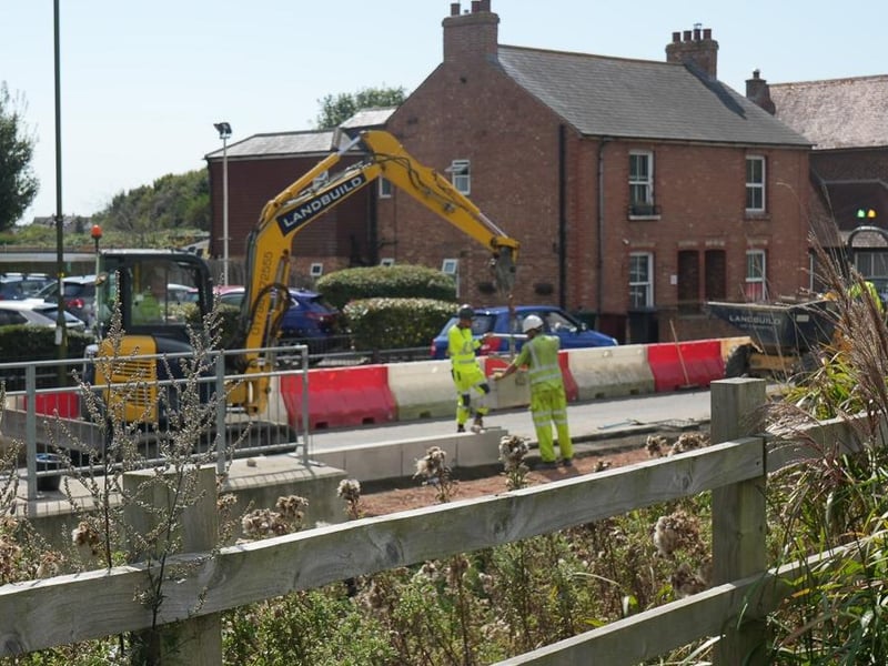 West Sussex Road closed for eight weeks to repair wall that supports River Lavant