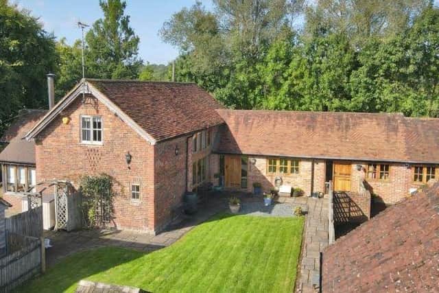 On the market: four-bedroom detached property with separate three-bedroom cottage and one-bed annexe with equestrian facilities