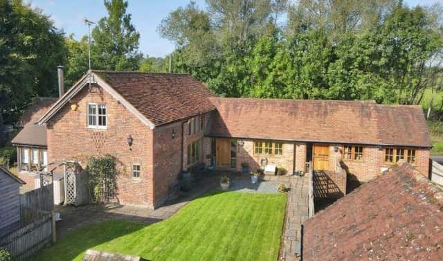 On the market: four-bedroom detached property with separate three-bedroom cottage and one-bed annexe with equestrian facilities