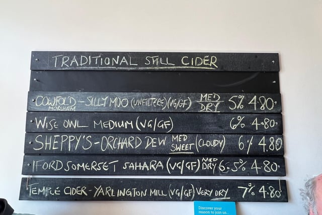 The Brickmakers also offers a selection of real ciders