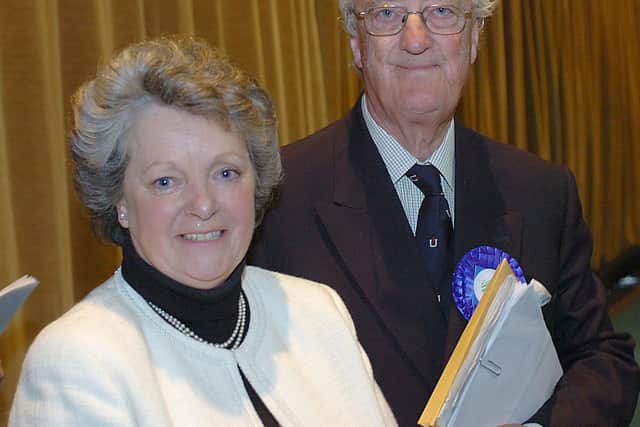 May 2007  David Vereker pictured with Wendy Miers (Steve Hunnisett/Sussex World)