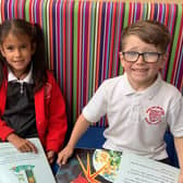 Pupils from English Martyrs Catholic Primary School in Worthing enjoying their reading after taking part in the HFL Education Reading Fluency Project. Picture: HFL Education / Submitted
