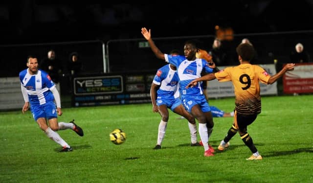 Action from Littlehampton Town v Sheppey in the Isthmian south east division
