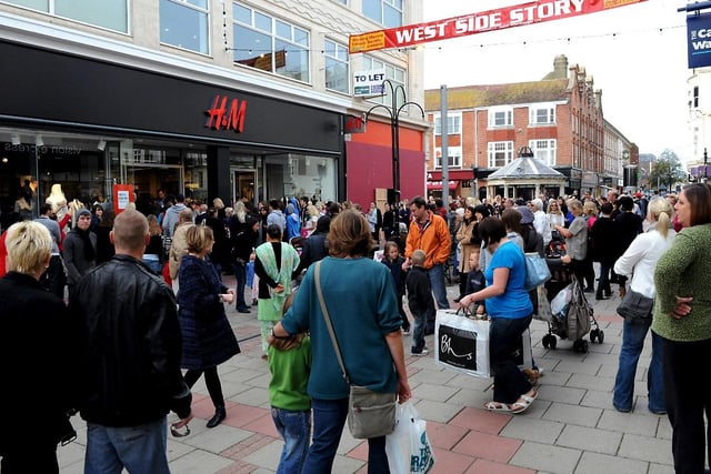 Later in 2009, H&M moved into part of the old Woolworths shop, with huge crowds queueing up on opening day