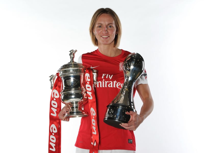 Former Arsenal skipper and the longest-serving female captain of England to date. Earned 90 caps for the Lionesses in a 15-year career. Appeared at five major tournament for England, captaining the Lionesses at a record four tournaments. Made 300 appearances for Arsenal, winning 11 English top-flight league titles, nine FA Women's Cups, and the UEFA Women's Champions League