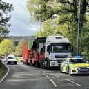The A27 in West Sussex was partially blocked due to a broken down lorry on the road. Picture: Eddie Mitchell