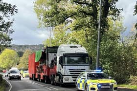 The A27 in West Sussex was partially blocked due to a broken down lorry on the road. Picture: Eddie Mitchell