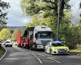 The A27 in West Sussex was partially blocked due to a broken down lorry on the road. Picture: Eddie Mitchell
