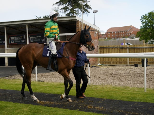 Race 6 The Best Odds Guarenteed At YEEHAA.BET Mares Novices Limited Handicap Hurdle Race at Fontwell on Friday 19 April 2024. www.polopictures.co.uk Fontwell Arundel Clive Bennett 20240419 ©2024 Clive Bennett Photography 19/04/2024 _CAB1684.JPG:Spring jump racing at Fontwell Park