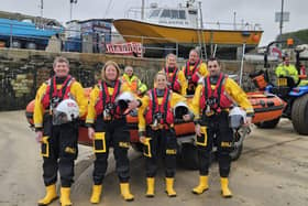 Volunteer crew of RNLI Newhaven &amp; Newquay