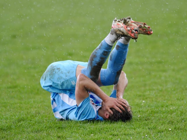 Action from Worthing United's 2-2 draw with Wick in the SCFL Division 1