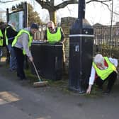 Richard Plowman and members of a 'taskforce' hoping to clean up Chichester city centre. Pic S Robards SR23020804