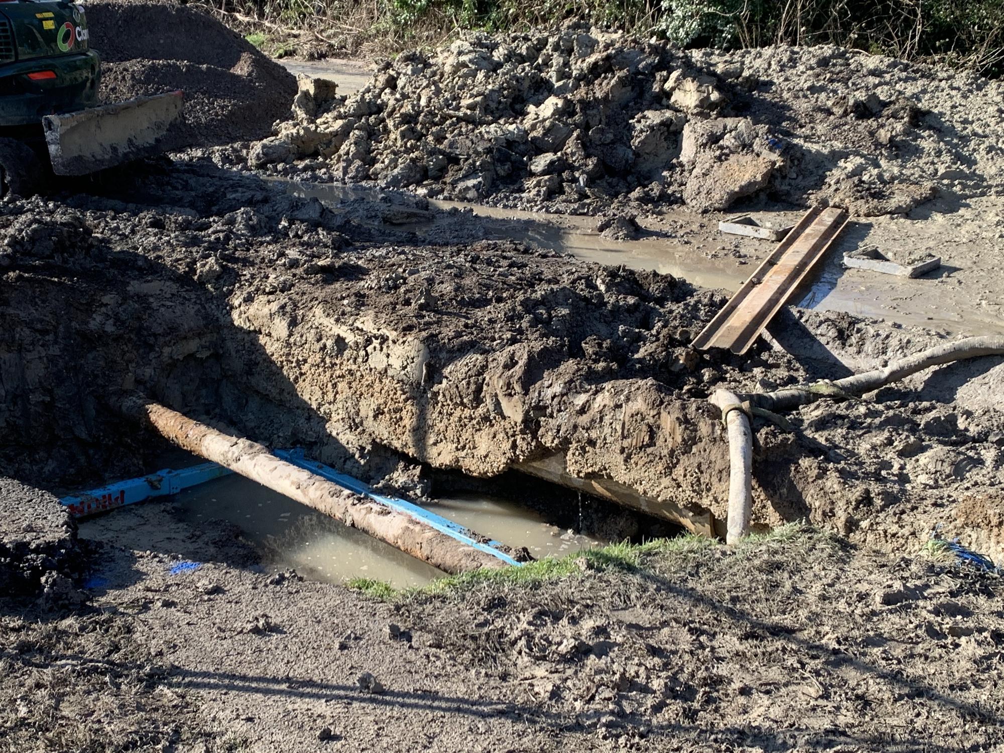 The burst pipe