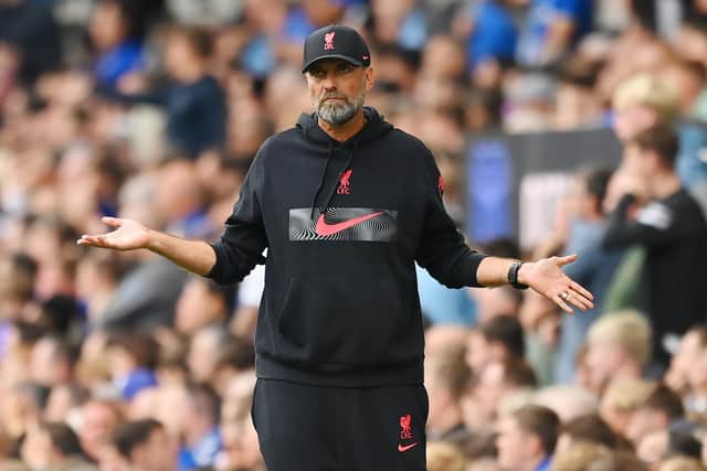 Liverpool and manager Jürgen Klopp have been dealt an injury blow to a key player ahead of this Saturday’s home Premier League clash against Brighton & Hove Albion. Picture by Michael Regan/Getty Images