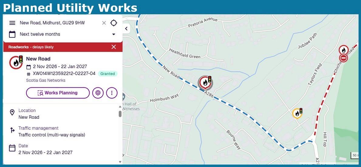Gas works set to bring 12 weeks of temporary traffic lights to Midhurst junction