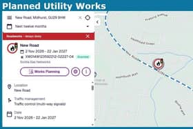 Drivers in Midhurst are being warned to expect temporary traffic lights for around 12 weeks as gas main replacement works get under way on New Road. Picture: West Sussex Highways