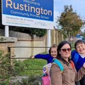 Simioana Stan, whose two young children are taught at Rustington Primary Community School (RCPS), said a visible pedestrian crossing is desperately needed – so she has set up a public petition. Photo: Sussex World