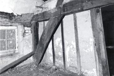 The derelict first-floor north room, circa-1980