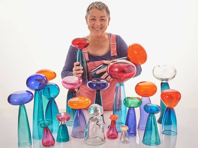 Helen Twigge-Molecey, handblown glass Fungi sculptures