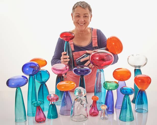 Helen Twigge-Molecey, handblown glass Fungi sculptures