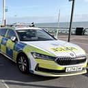 Police vehicle on Brighton seafront.
