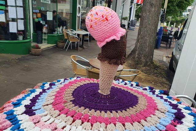 Ice cream cone at Carlisle Road, Eastbourne, by Favoloso