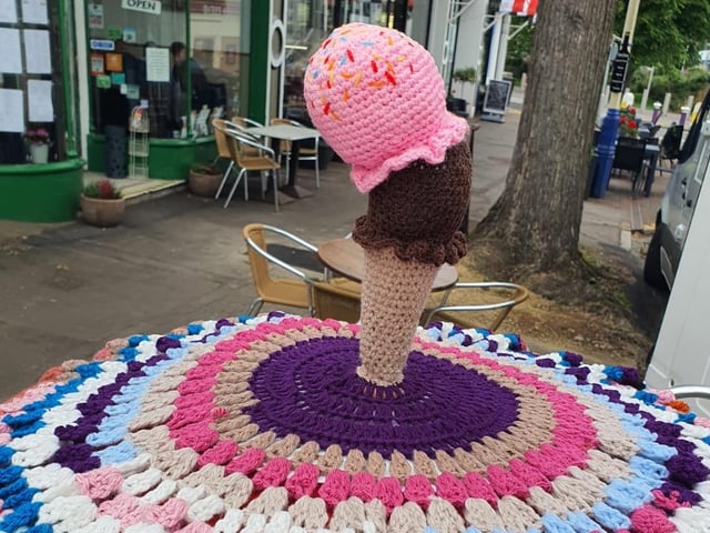 Ice cream cone at Carlisle Road, Eastbourne, by Favoloso