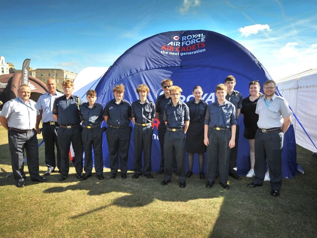 Start of Airbourne 2024 on August 15 in Eastbourne - Static displays on Western Lawns as the event opened to the public.