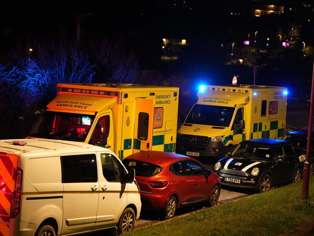 Ambulances and fire crews attended a fire in East Sussex on the evening of Monday, May 1