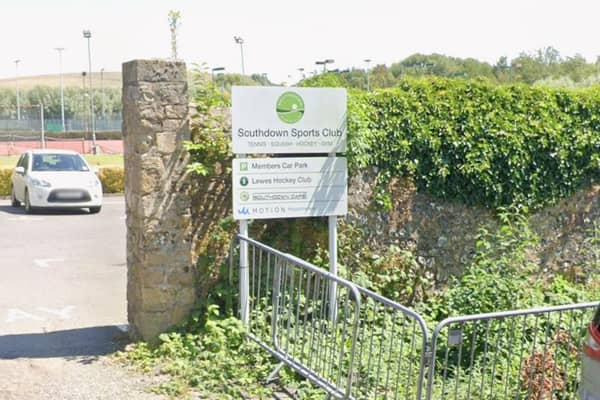 There is an application to cut back trees at the car park of Southdown Sports Club in Lewes. Photo: Google Street View