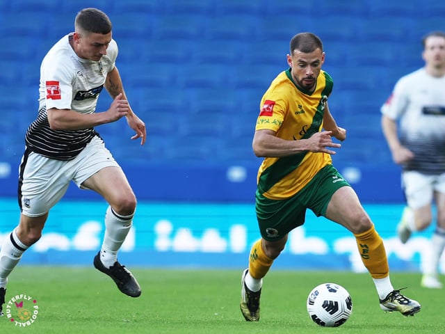 James Hammond’s majestic 95th minute free-kick clinched Horsham FC’s first league and Sussex Transport Senior Cup double in the club’s history.
