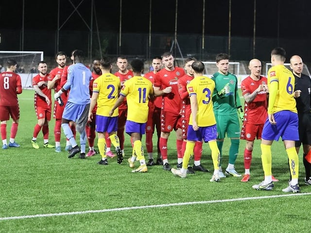 Action from Worthing FC's 4-0 win at Lancing FC in the third round of the Sussex Senior Cup