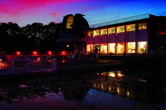 Herstmonceux Observatory at night. Photo: contributed