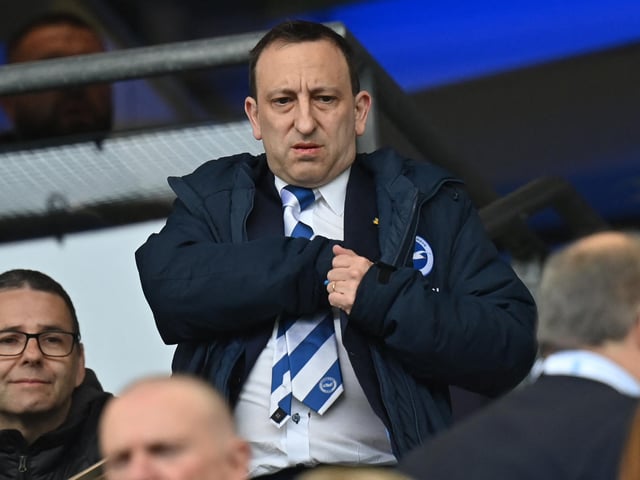 Brighton's chairman Tony Bloom continues his search to replace Roberto De Zerbi