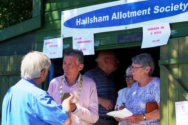 Allotment open day in Hailsham (photo from Hailsham Town Council)