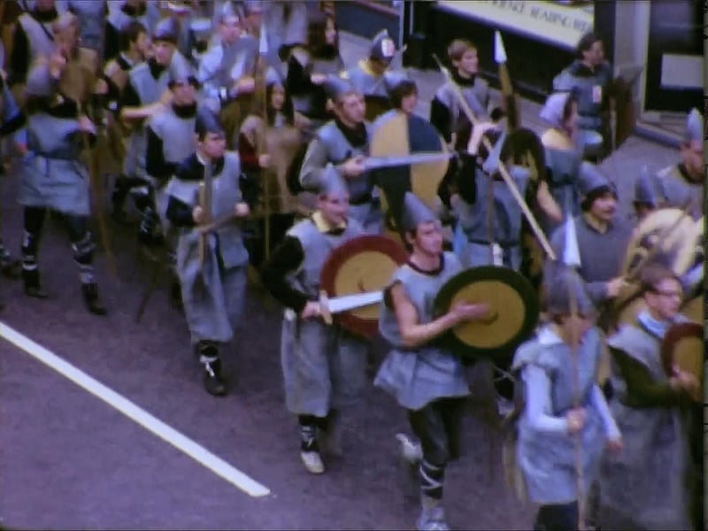 Lost film of the first Battle of Hastings reenactment discovered after 60 years. Photo here shows a screenshot from the film. Credit: Produced and directed by Alan Wootton, Restored by Cliff Wootton. A Supersound Film, © 2026 ContactRight Ltd