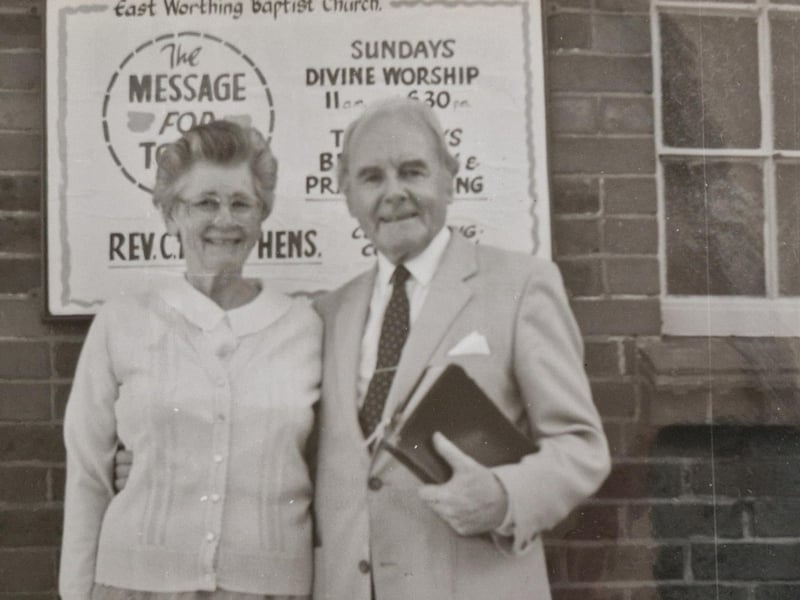 The Rev Alan Stephens and his wife Joy