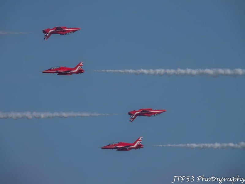 Airbourne 2025 - Eastbourne International Air Show. Red Arrows: Photo by Jeff Penfold JTP53 Photography