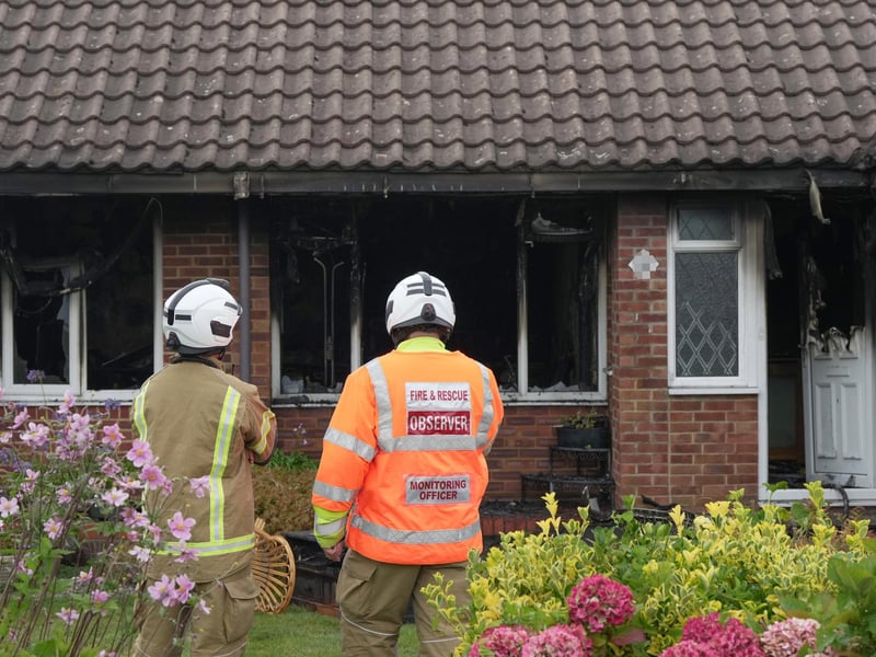 Firefighters at the scene. Picture: Sussex News and Pictures