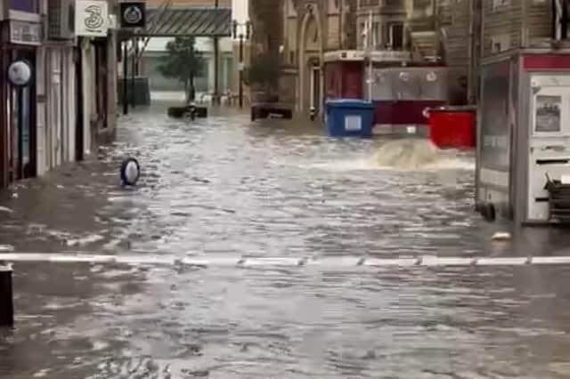 Hastings town centre flooding