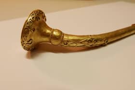 The torc, which dates back to more then 2,500 years ago, was found by a metal detectorist in Pulborough in early 2019