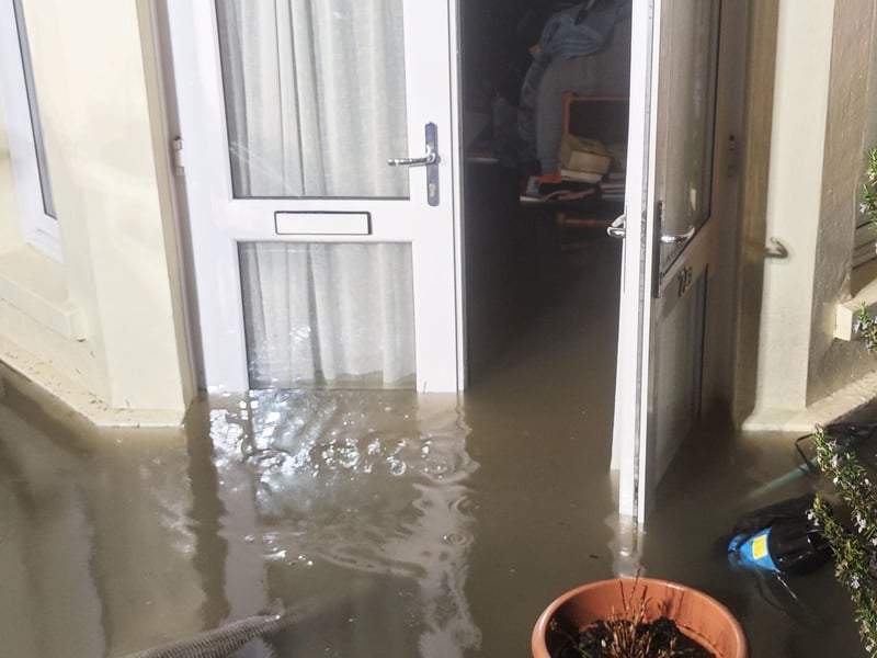A number of properties in Littlehampton were flooded on February 18. Emergency services attended the scene. Picture: Eddie Mitchell