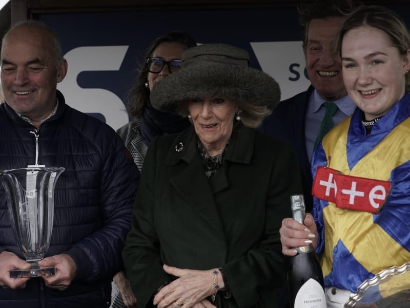 Queen Camilla at Plumpton Racecourse