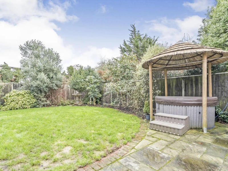 Another view of the property's sumptuous garden.
