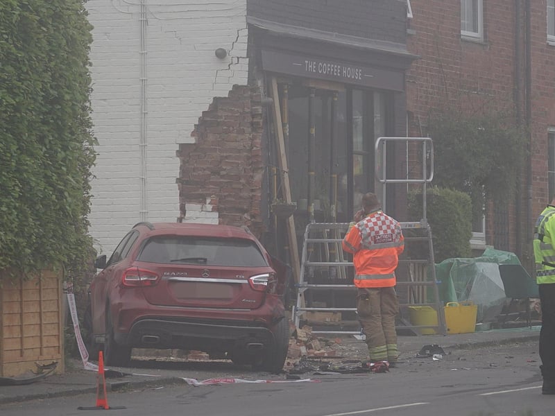 Emergency services at the scene of the collision. Picture: Sussex News and Pictures